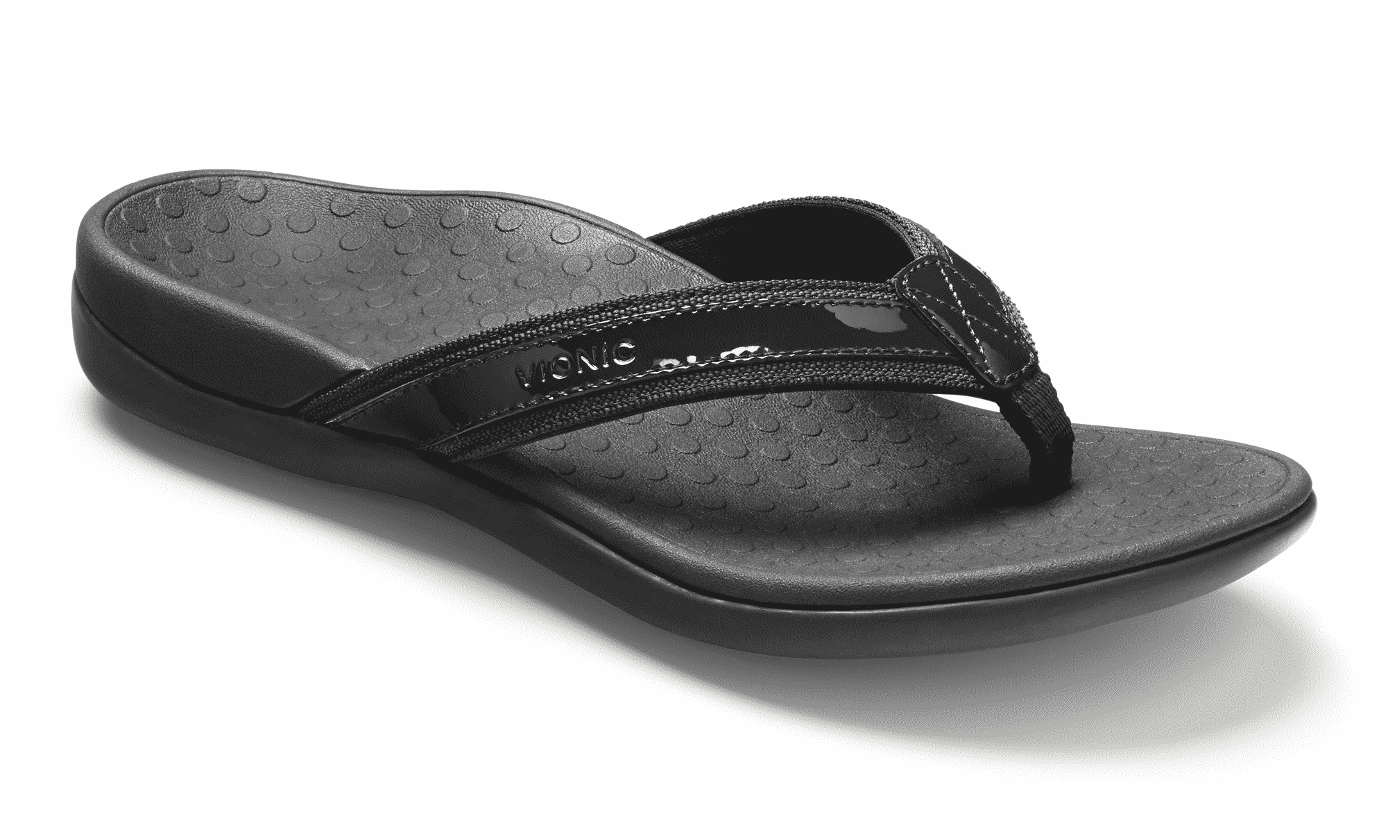 vionic black flip flops