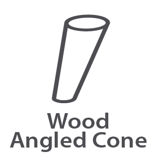 Wood Angled Cone