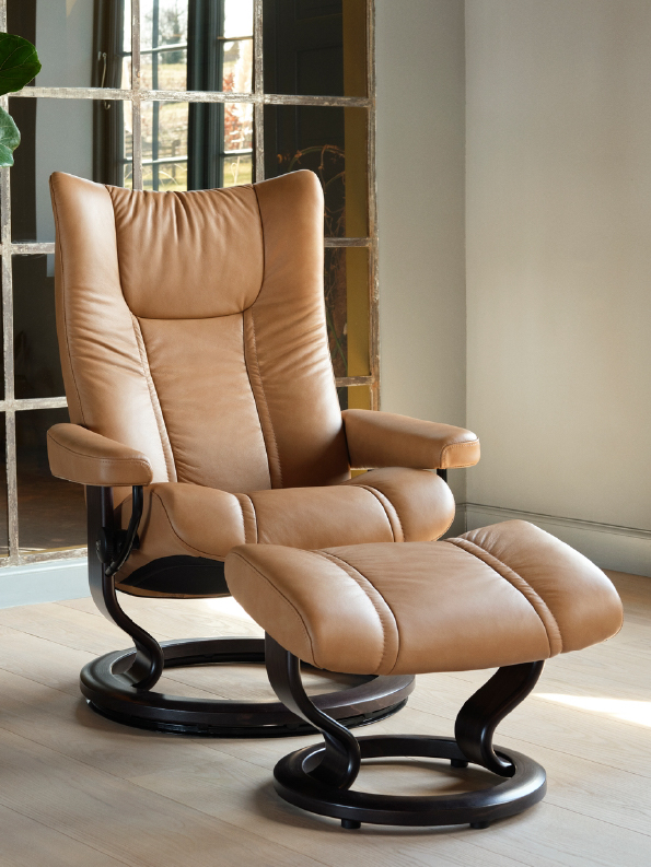 Stressless Wing Classic Pal Taupe Wenge